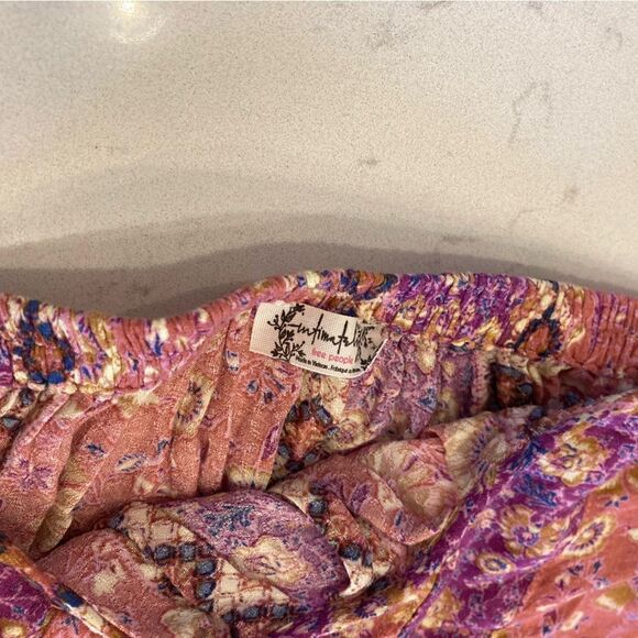 Free People Intimately Lightweight Boho Artsy Harem Pants Sundried Blossom Med - Picture 6 of 8